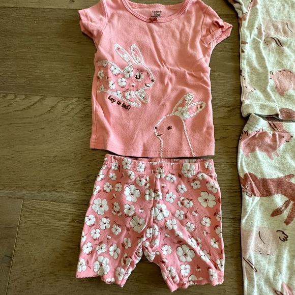 💕SOLD💕Bundle of 6 Baby Girl 18 Months Pajamas - Picture 6 of 8